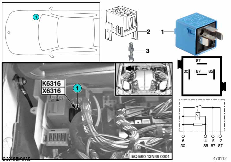 Valvetronic-relais K6316