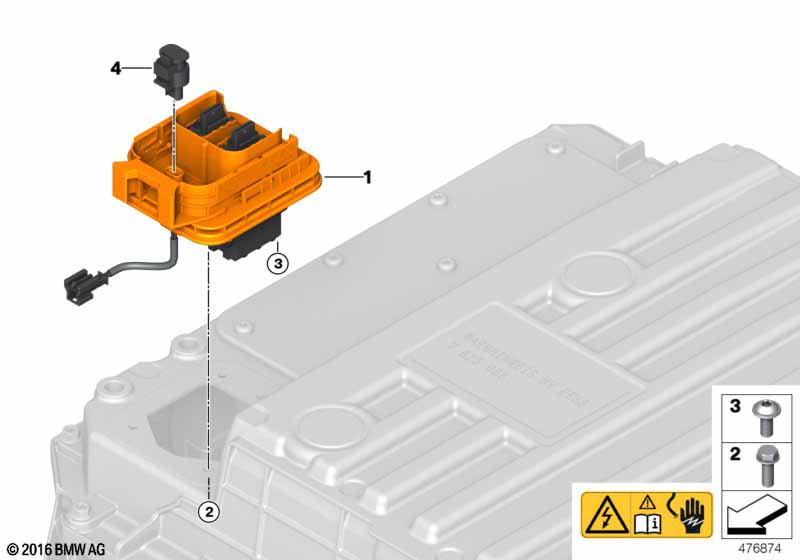 Stekker hoogvoltage accueenheid