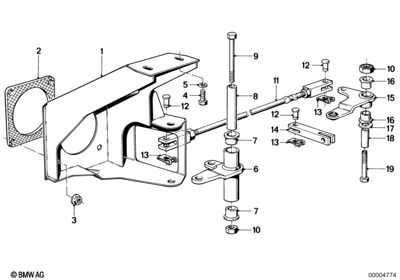 Pedaal mechanisme/omkeerstangenstelsel