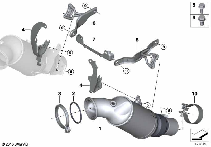 Katalysator dichtst bij motor