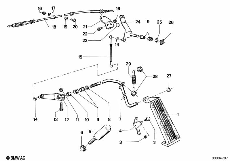 Gasbediening/bowdenkabel