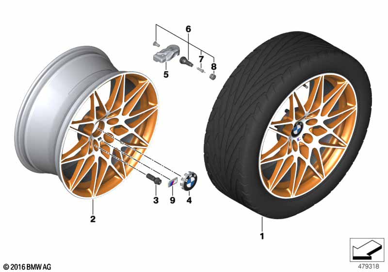 BMW lichtmetalen wiel sterspaak 666M