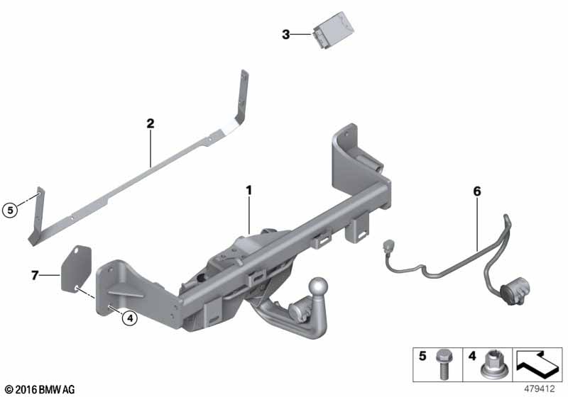 Trekhaak elektrisch draaibaar