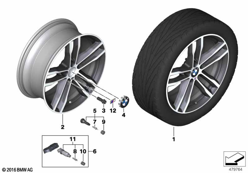 BMW LM wiel M dubbele spaak 704 - 19"