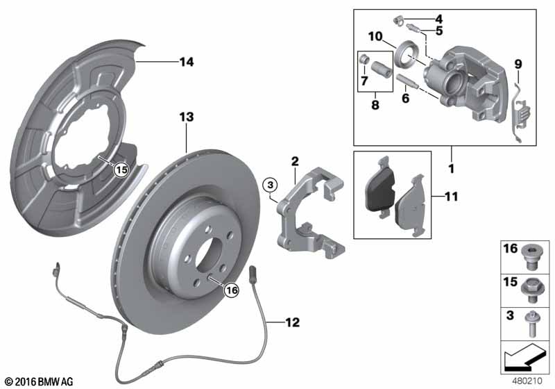 M Performance achterrem - vervanging