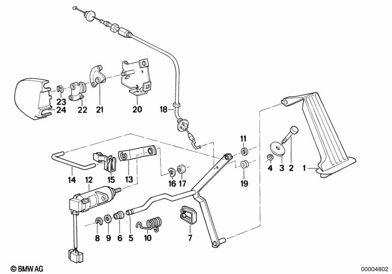 Voetpedal rijden-potentiometer