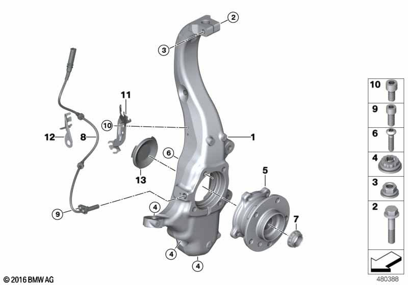 Fusee/wiellager v��r