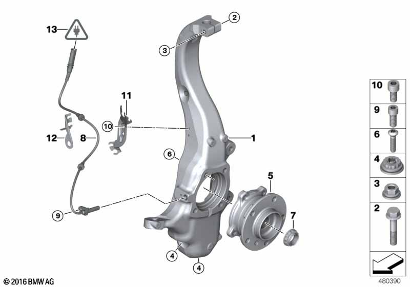 Fusee/wiellager v��r