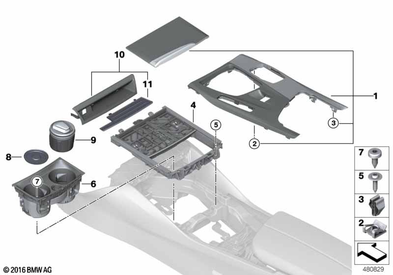 Aanbouwdelen middenconsole