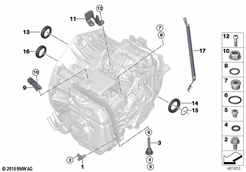 GA6F21AW aanbouwdelen/afdichtingen