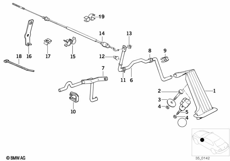 Gasbediening/bowdenkabel