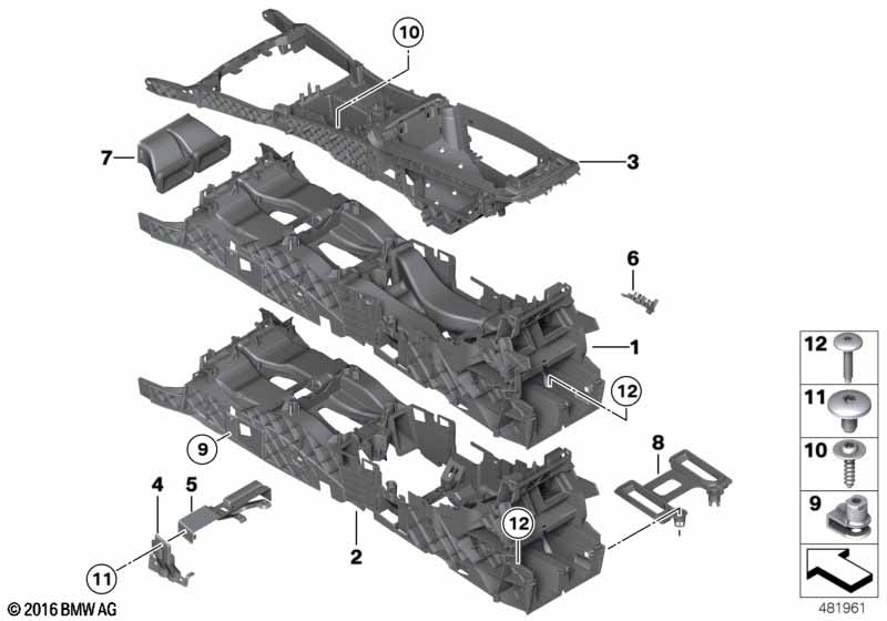 Houder middenconsole