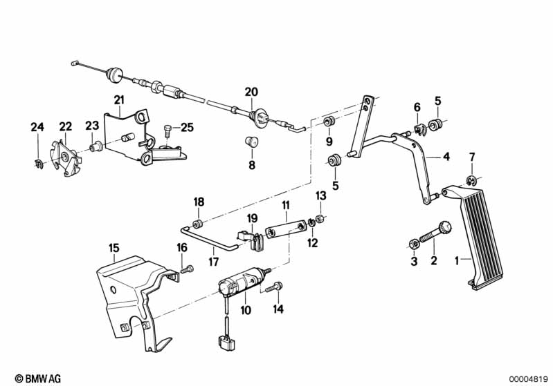 Voetpedal rijden-potentiometer