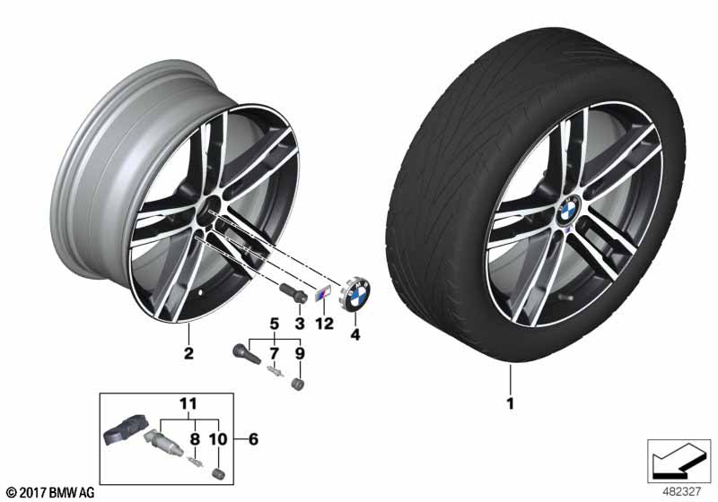 BMW lichtmet.wiel M dubb.spaak 719 - 18"