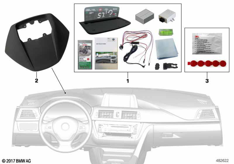 BMW Head-Up Screen voor geïntegr.nav.