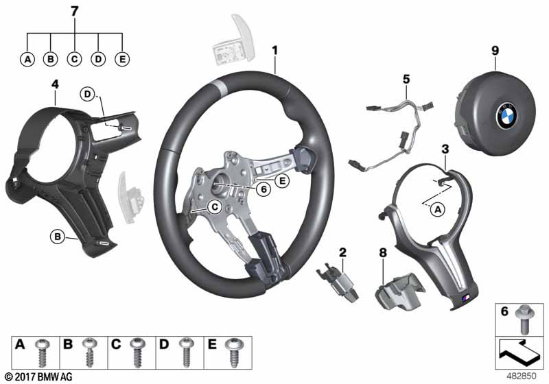 M sportstuurwiel airbag Alcantara