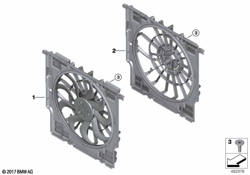 Ventilatoromlijsting met ventilator