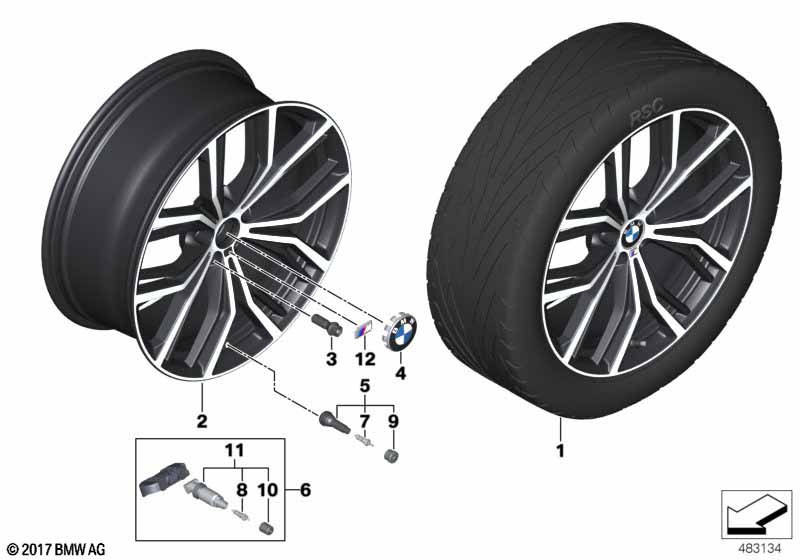 BMW LM-velg Y-spaak 701M - 21" OA