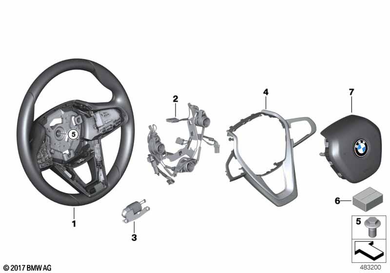 Sportstuurwiel airbag multifunct.