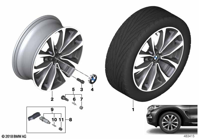 BMW LM Rad V-Speiche 692 - 19"