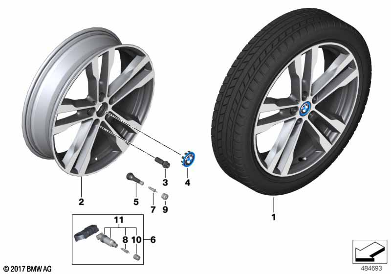 BMW i lichtmet.wiel dub.spaak 431 - 20"