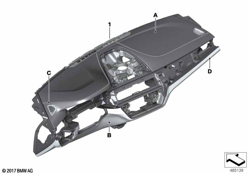 Individual dashboard geheel leder