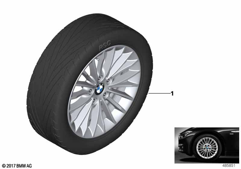 BMW LM-velg veelspaaks 414 - 17''