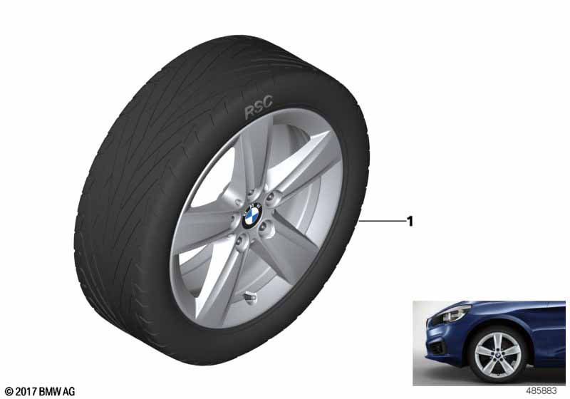 BMW LM-velg sterspaak 478 - 17''