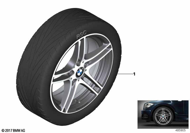 BMW Perf. LM-velg dubb.spaak 313 - 18"