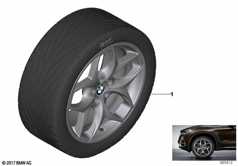 BMW lichtmet.wiel dub.spaak 215 - 21"