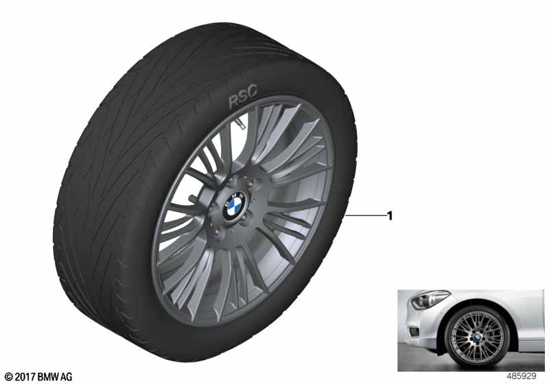 BMW LM-velg radiaalspaak 388 - 18''