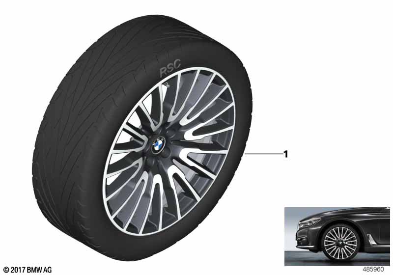 BMW LM-velg veelspaaks 629 - 21''