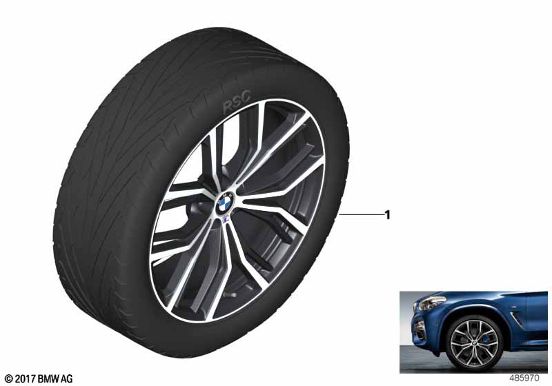 BMW LM-velg M Perf. Y-spaak 701M - 21"