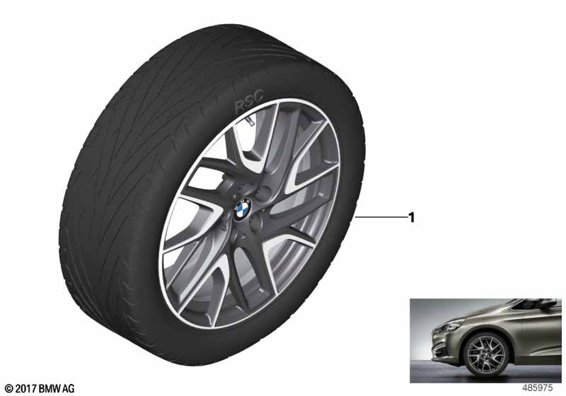 BMW LM-velg turbinestyling 487 - 19''