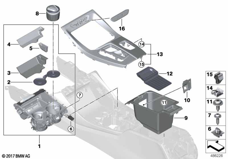 Aanbouwdelen middenconsole