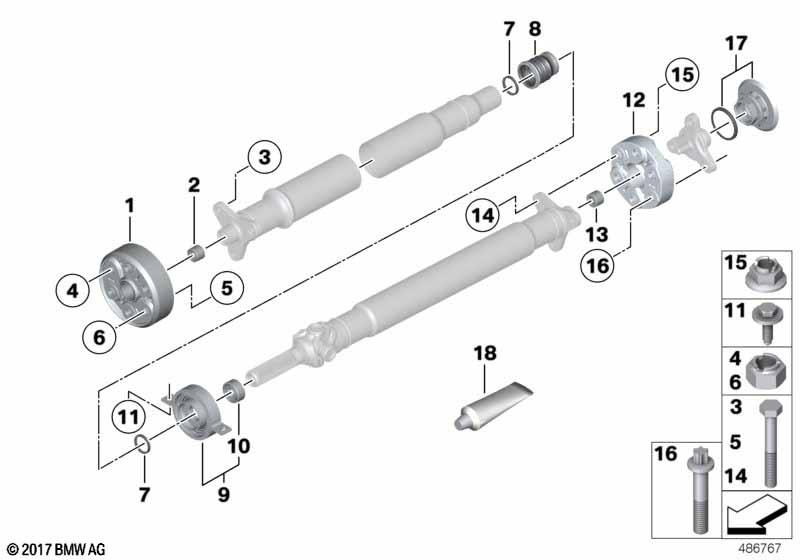 Flexibele koppel./tussenlager/inlegmoer