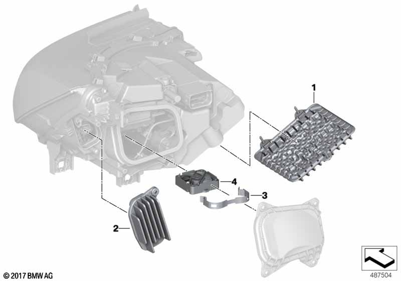Elektronica-componenten koplamp LED