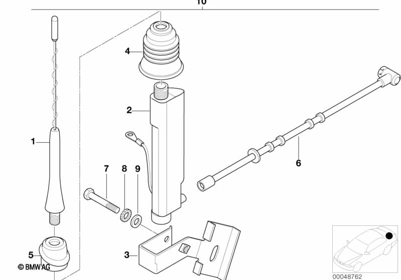 Extra set, korte staafantenne