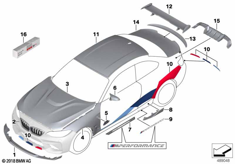 M Performance aerodynamica-accessoires
