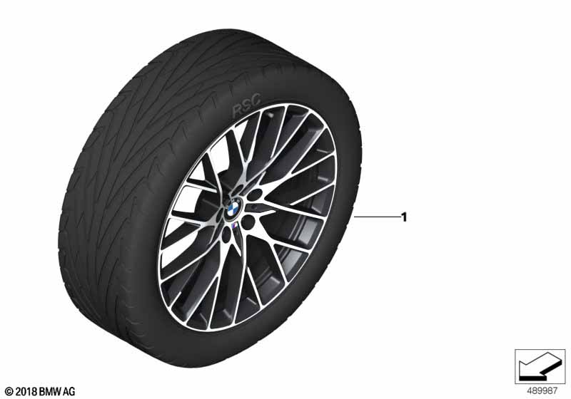 BMW lm. velg M Perf. kruisspaak 794M-20"