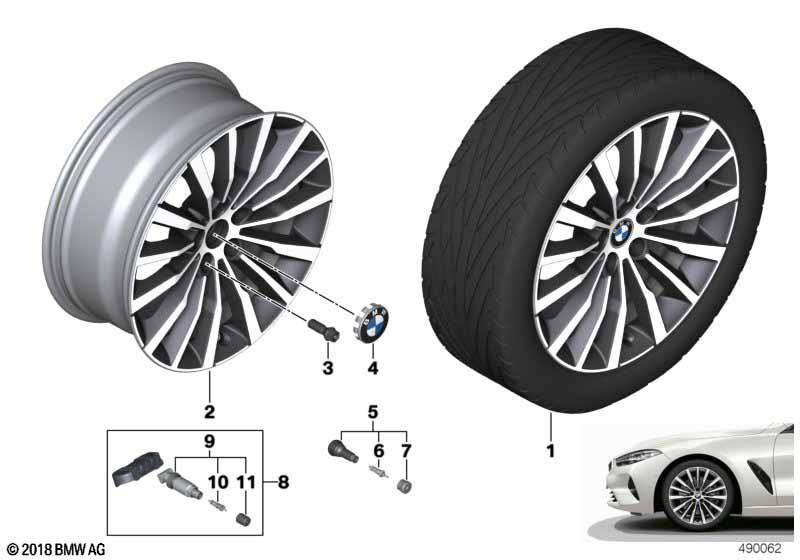 BMW lichtmet.velg W-spaak 731 - 19"