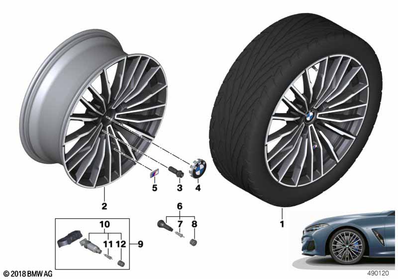 BMW LM wiel veelspaaks 729M - 20"