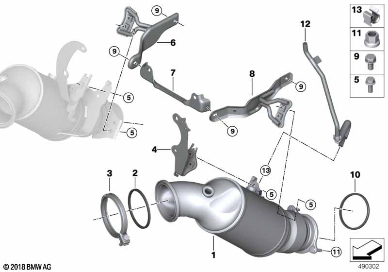 Katalysator dichtst bij motor