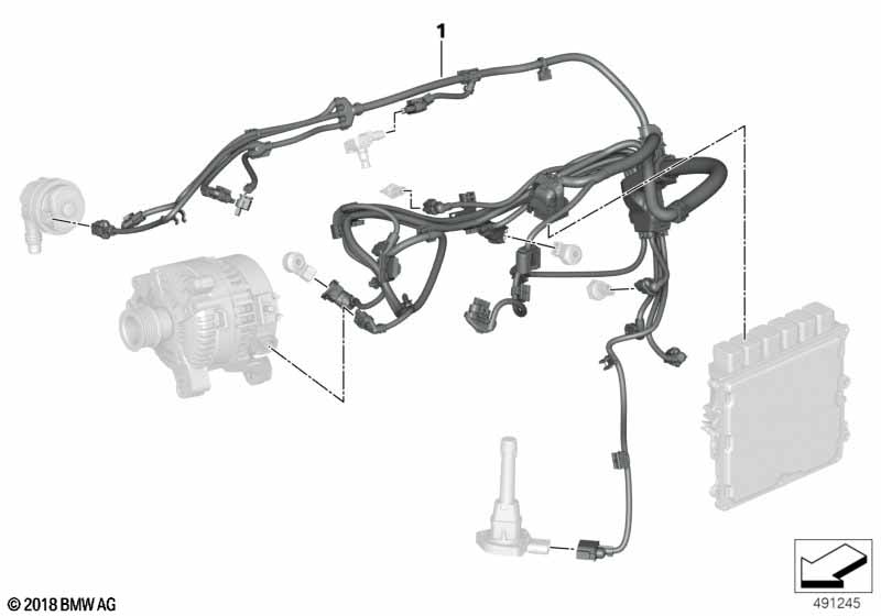 Draadbundel motor sensoren module 1