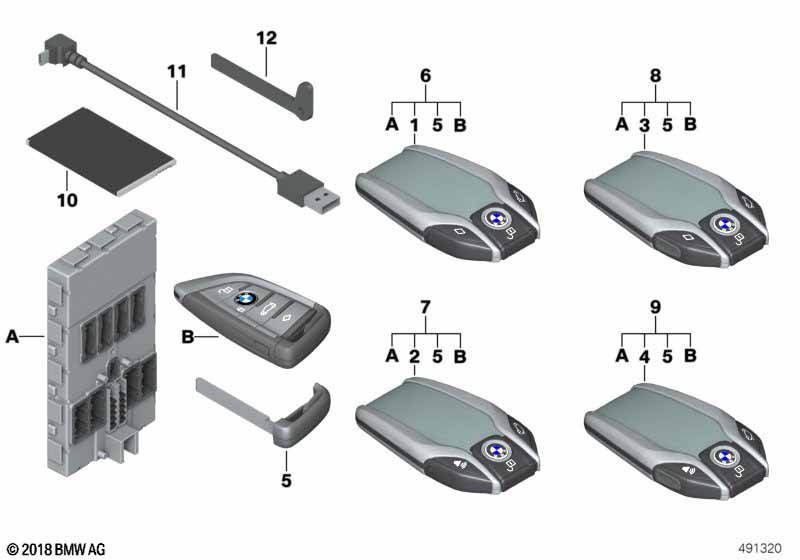 BMW Display Key / set afstandsb.met BDC