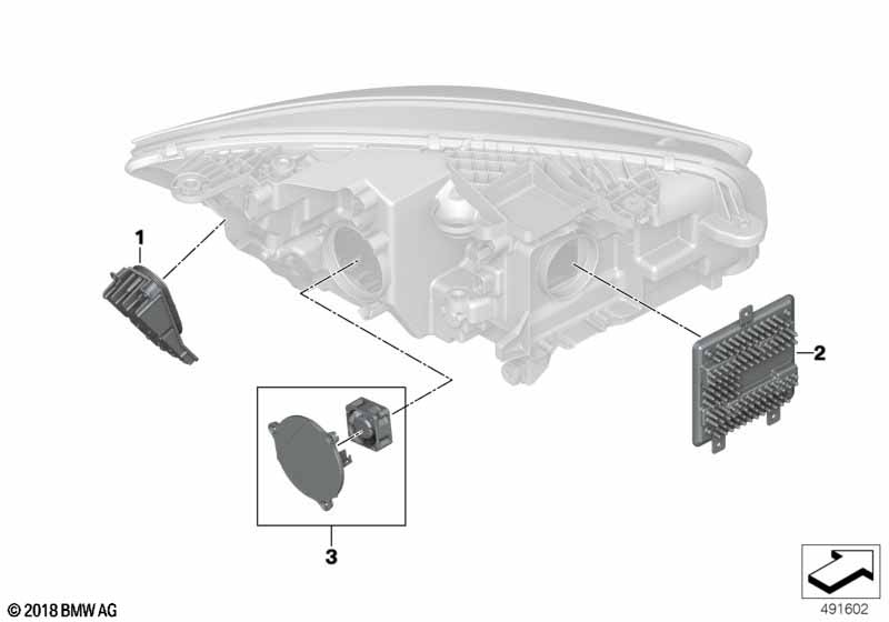 Elektronica-componenten koplamp LED