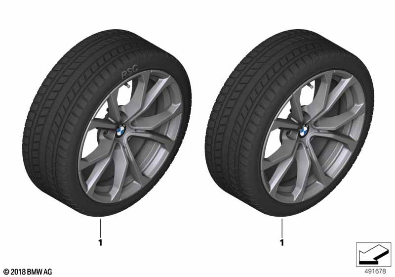 Compleet winterwiel V-spaak 776 - 17"