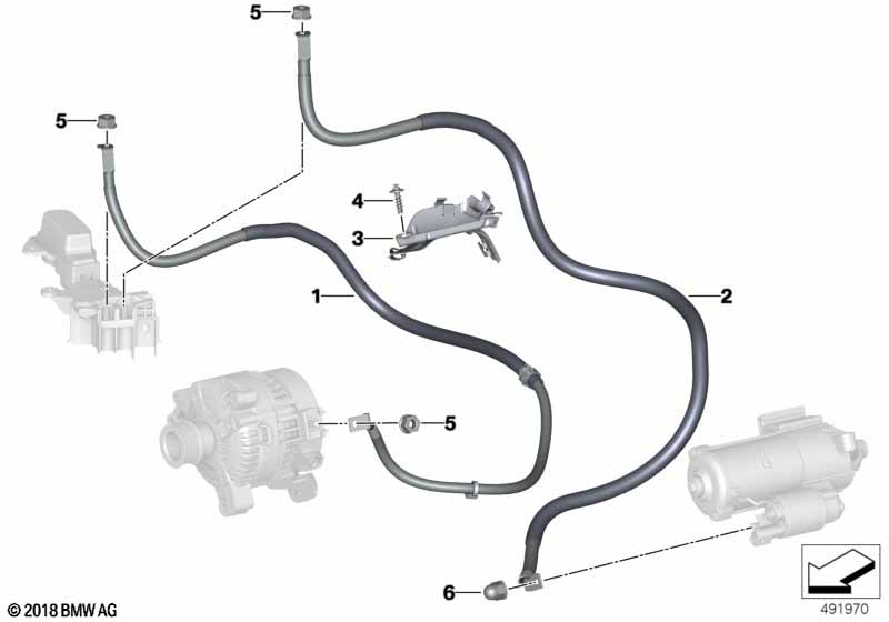 Startmotorkabel / Dynamokabel