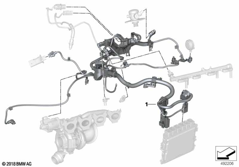 Motorkabelboom motormodule 2