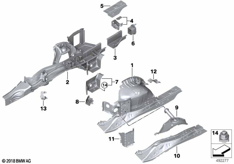 Achterwielkast/bodemonderdelen